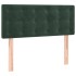 Cama box spring con colchón terciopelo verde oscuro 90x200