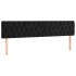 Cama box spring con colchón terciopelo negro 200x200