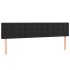 Cama box spring con colchón terciopelo negro 160x200