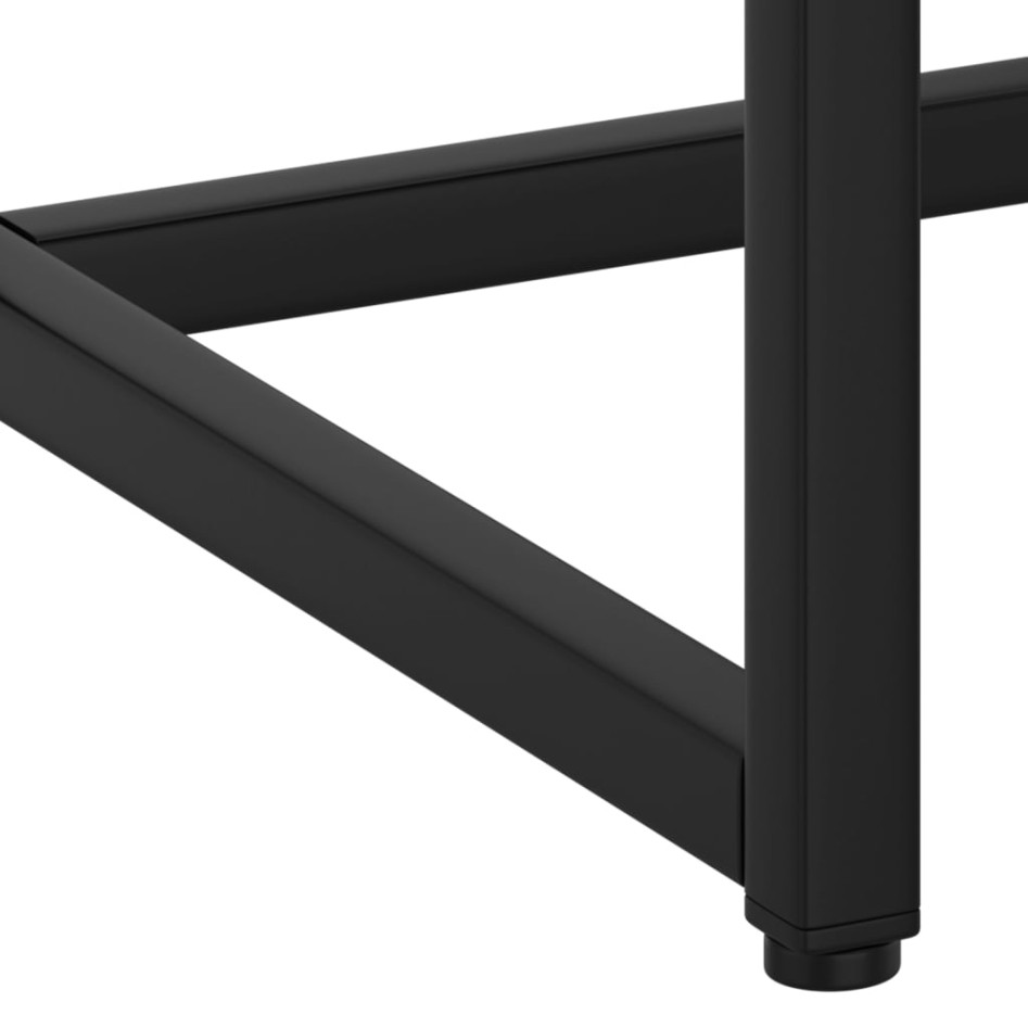 Mesa consola de acero negra 72x35x75