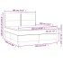 Cama box spring con colchón terciopelo gris oscuro 180x200
