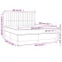 Cama box spring con colchón terciopelo rosa 160x200