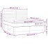 Cama box spring con colchón terciopelo rosa 180x200
