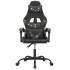 Silla gaming cuero sintético negro y