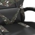 Silla gaming cuero sintético negro y
