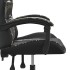 Silla gaming cuero sintético negro y