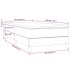 Cama box spring con colchón tela azul 90x190