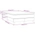Cama box spring con colchón cuero sintético capuchino