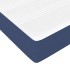 Cama box spring con colchón tela azul 90x190