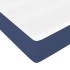 Cama box spring con colchón tela azul 200x200