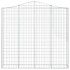 Cestas de gaviones 4 uds forma de arco hierro 200x30x180/200