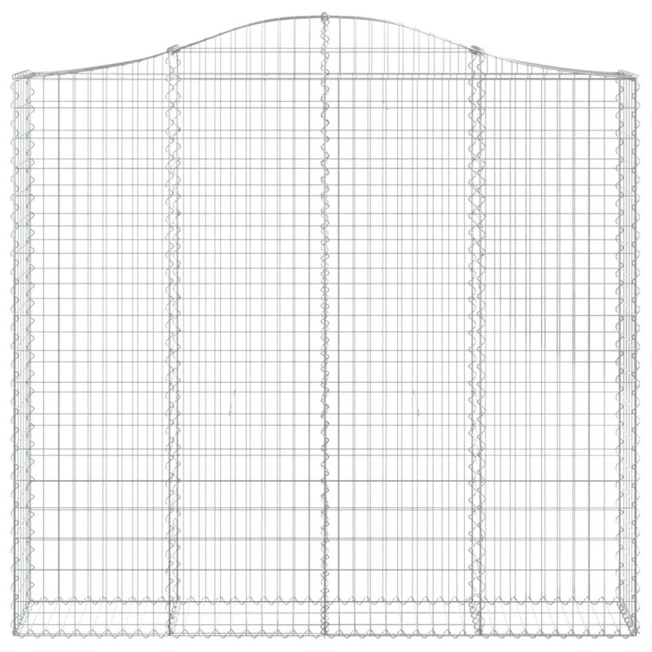 Cestas de gaviones 4 uds forma de arco hierro 200x30x180/200