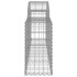 Cestas de gaviones 7 uds forma de arco hierro 200x30x60/80