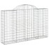Cestas de gaviones 5 uds forma de arco hierro 200x30x120/140
