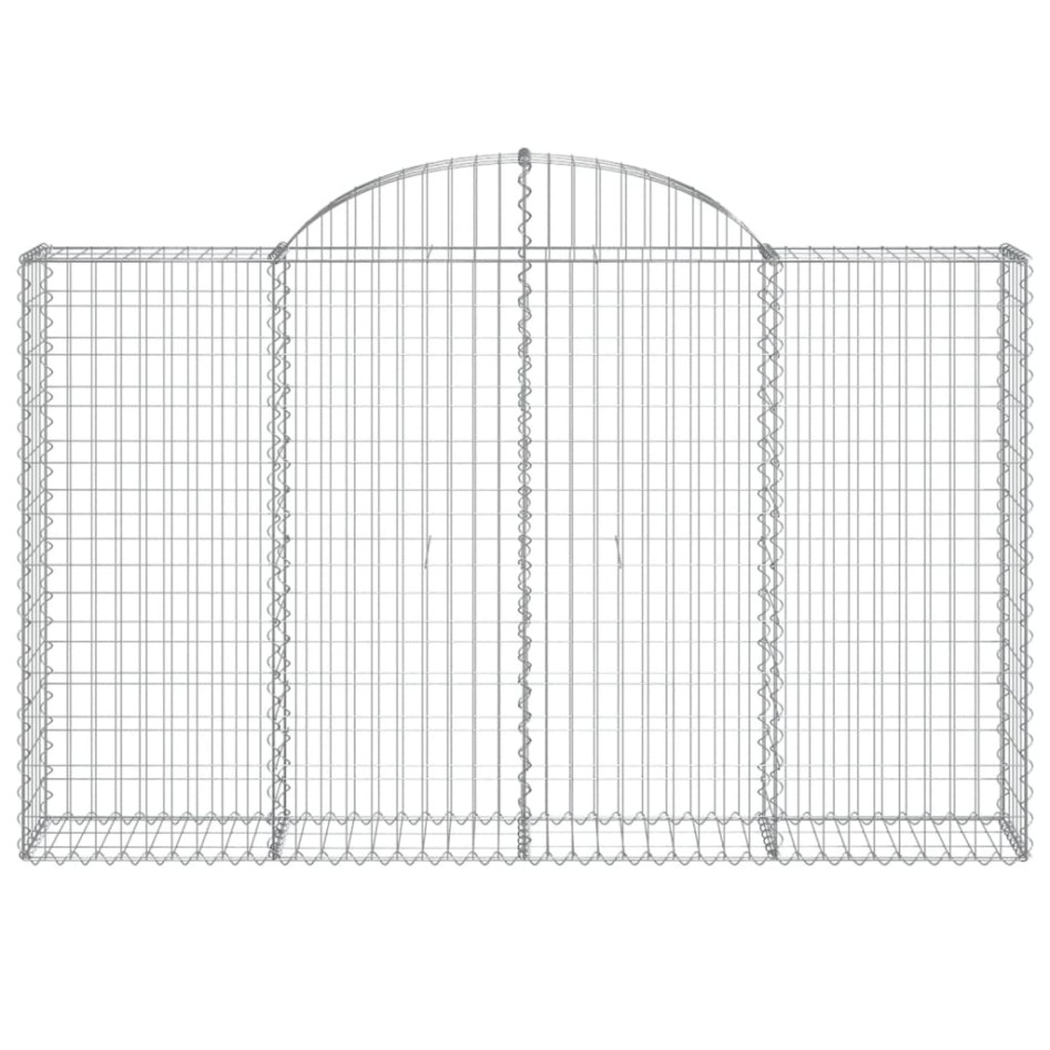 Cestas de gaviones 5 uds forma de arco hierro 200x30x120/140