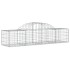 Cestas de gaviones 11 uds forma de arco hierro 200x50x40/60