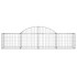 Cestas de gaviones 11 uds forma de arco hierro 200x50x40/60
