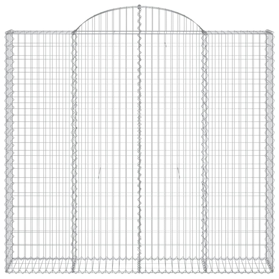 Cestas de gaviones 3 uds forma de arco hierro 200x30x180/200