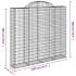 Cestas de gaviones 3 uds forma de arco hierro 200x30x180/200
