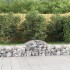 Cestas de gaviones 9 uds forma de arco hierro 200x50x40/60