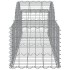 Cestas de gaviones 9 uds forma de arco hierro 200x50x40/60