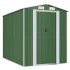 Cobertizo de jardín acero galvanizado verde 192x274x223