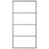 Puerta corredera set herrajes vidrio ESG aluminio 102,5x205