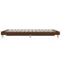 Estructura de cama madera contrachapada marrón roble 140x190