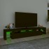 Mueble de TV con luces LED Negro 230x36,5x40