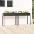 Jardineras 2 unidades acero galvanizado gris