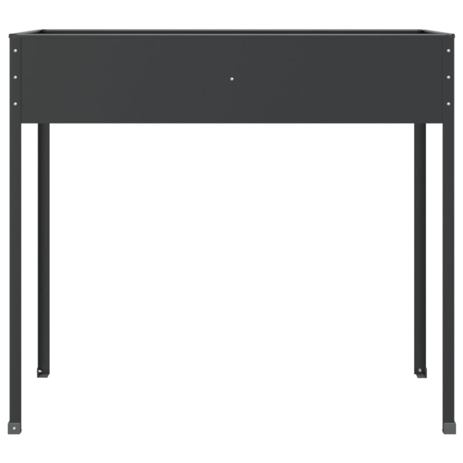 Jardineras 2 unidades acero galvanizado gris