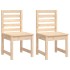 Juego de comedor de jardín 4 piezas madera maciza de