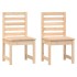 Juego de comedor de jardín 7 piezas madera maciza de