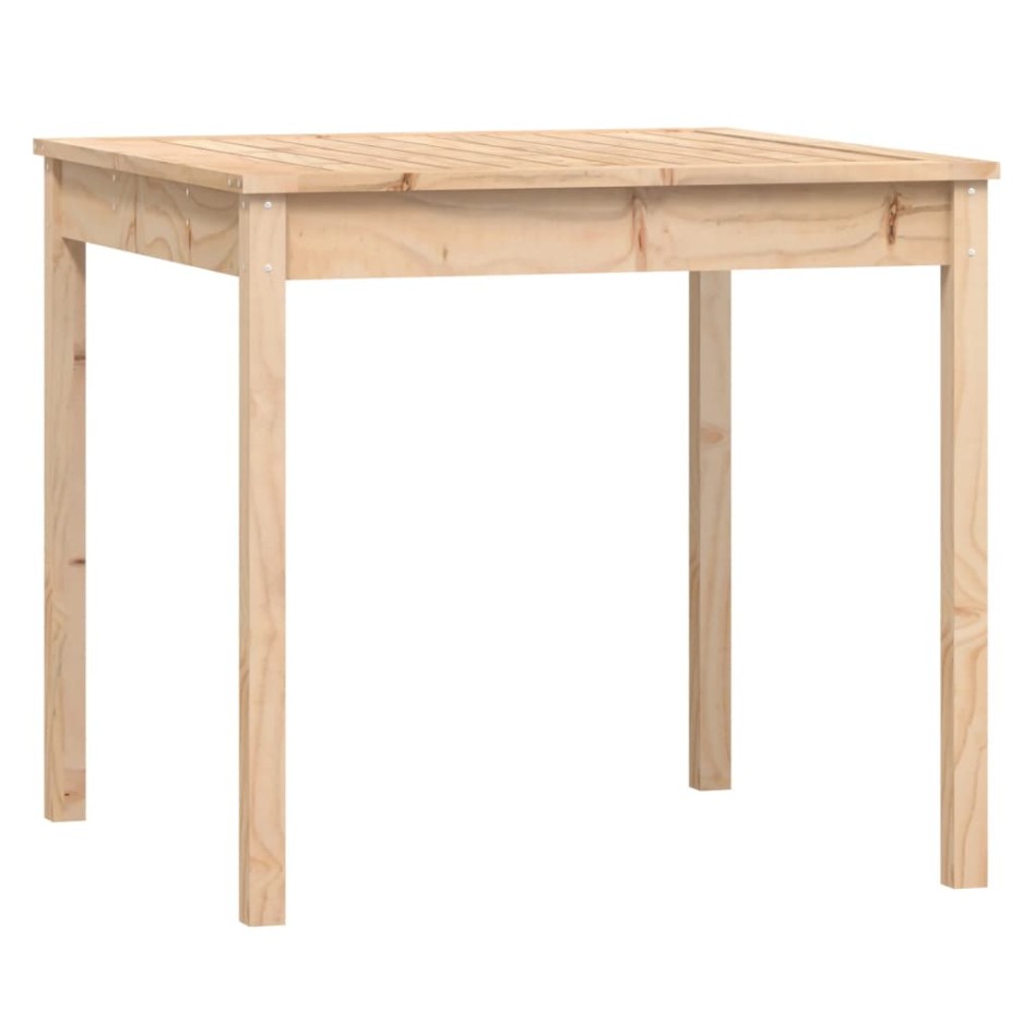 Juego de comedor de jardín 5 piezas madera maciza de