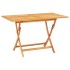 Juego de comedor para jardín 5 piezas madera maciza de