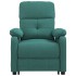 Sillón reclinable eléctrico tela verde