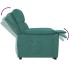 Sillón reclinable eléctrico tela verde