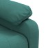 Sillón reclinable eléctrico tela verde