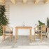 Juego de comedor para jardín 3 pzas madera maciza de