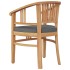 Juego de comedor para jardín 3 pzas madera maciza de