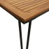 Juego de comedor de jardín 5 pzas madera maciza acacia y