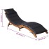 Tumbonas con cojines 2 uds madera maciza acacia gris