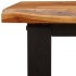 Juego de comedor con borde vivo 3 piezas madera maciza