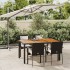 Set de muebles jardín 5 pzas con cojines ratán sintético