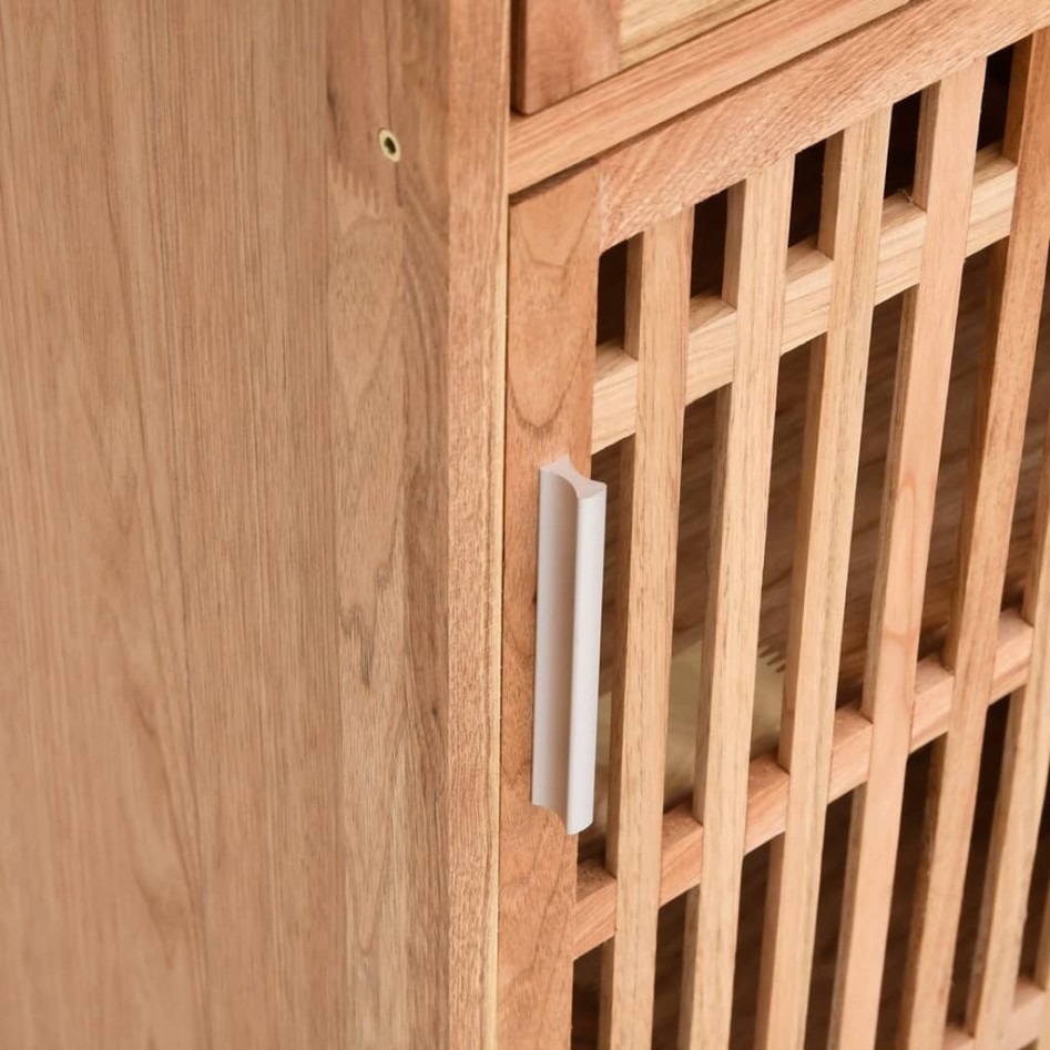 Conjunto de muebles de baño 4 piezas madera maciza de