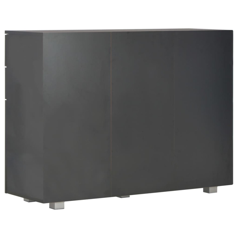 Aparador negro brillante 107x35x80,5