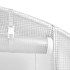 Invernadero con estructura de acero blanco 16 m² 4x4x2