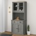Aparador alto VIGO madera maciza de pino gris 78x40x175