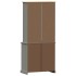 Aparador alto VIGO madera maciza de pino gris 78x40x175