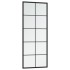 Espejos de pared 2 uds metal negro 100x40